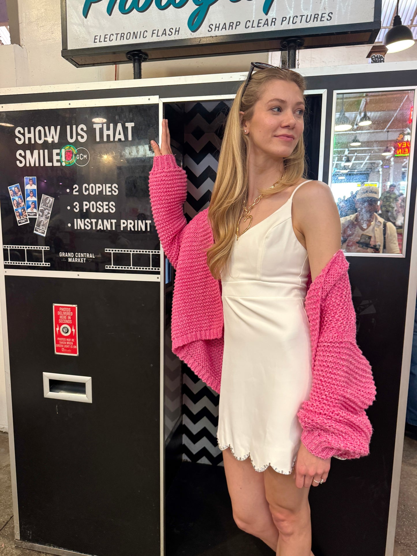 SCALLOP JEWELED HEM DRESS