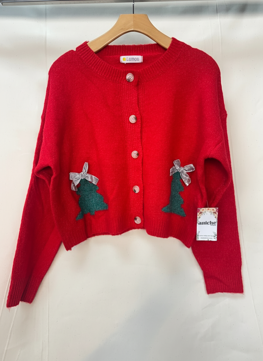 Xmas tree cardigan