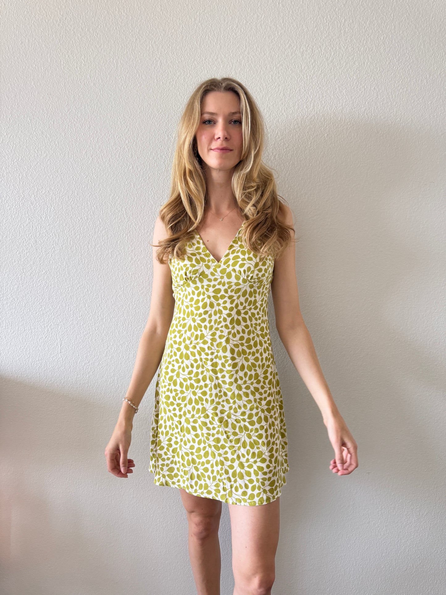 LEAF Printed dress