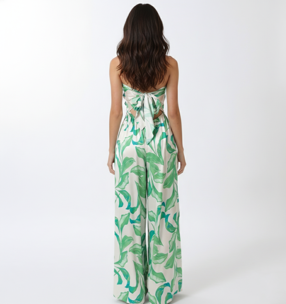 KOI GREEN LEAF JUMPSUIT