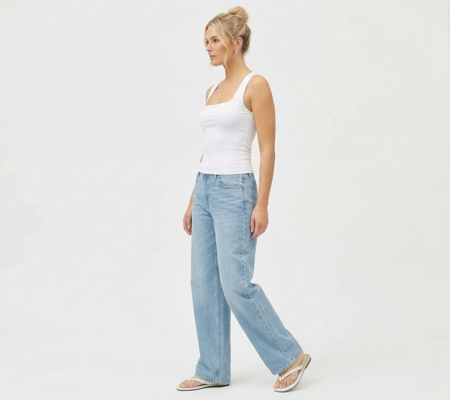 Ani The Essential Square-Neck Contour Tank