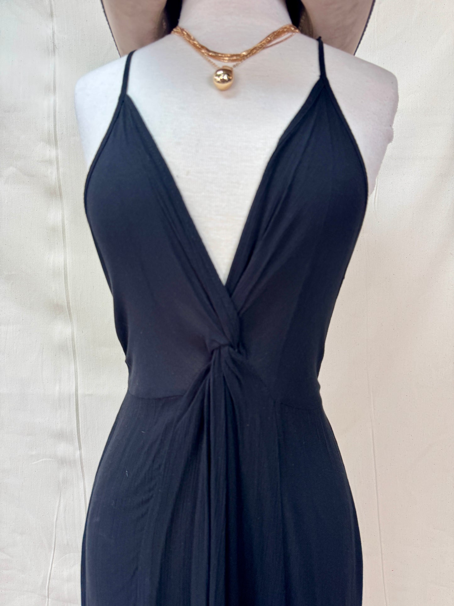 Lori twist front midi dress