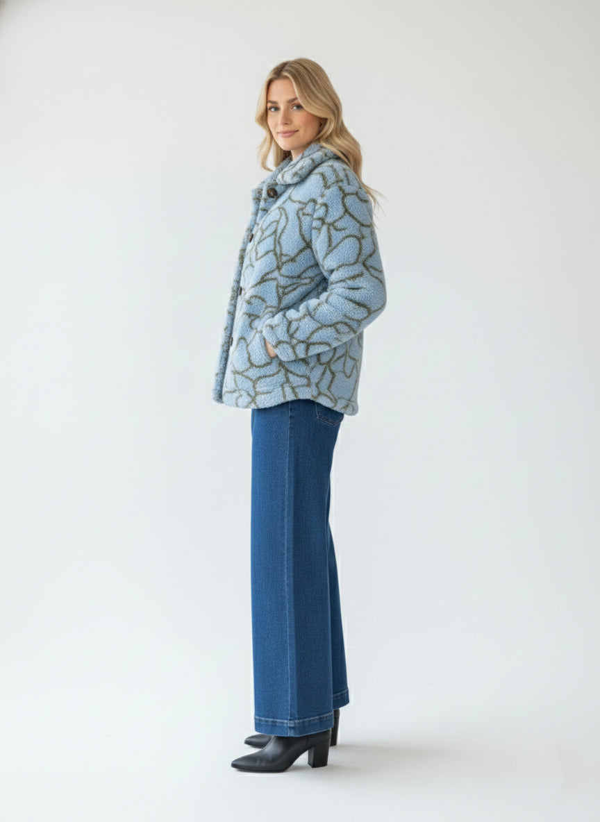 Teddy Printed Jacket