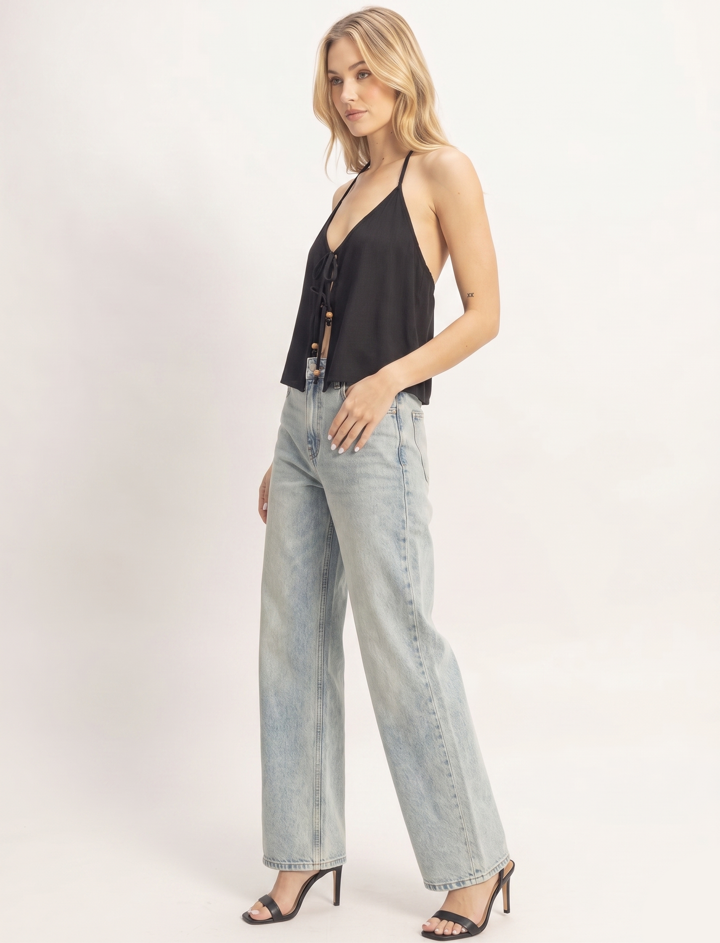 Tulum Tie-Front Halter Cami