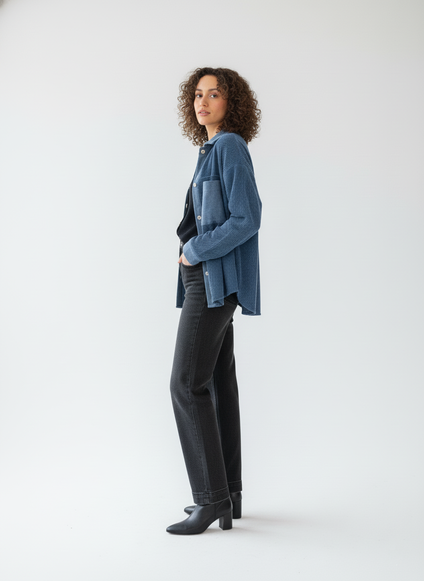 Oversized Cord Shacket