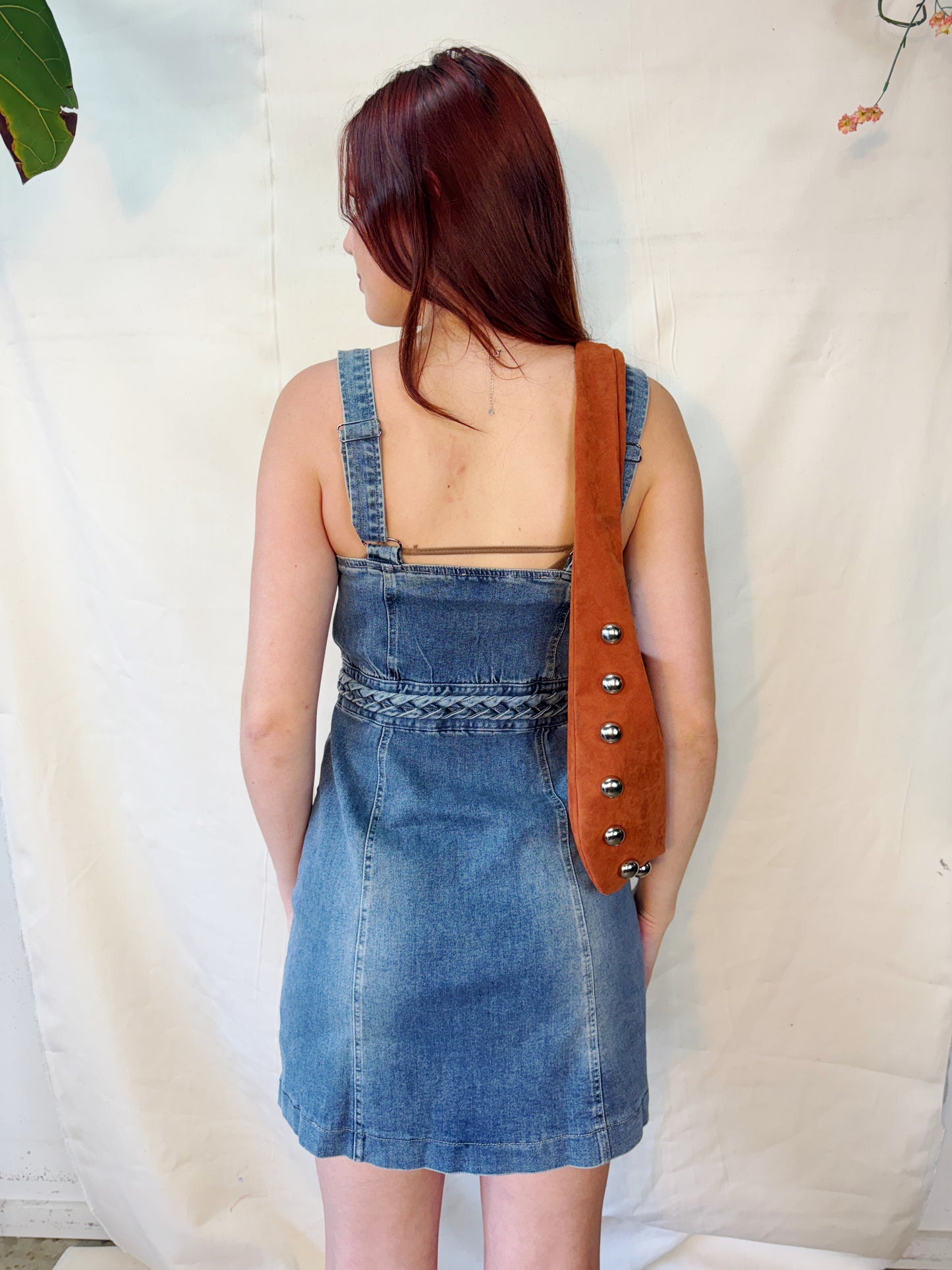 Denim zipper dress