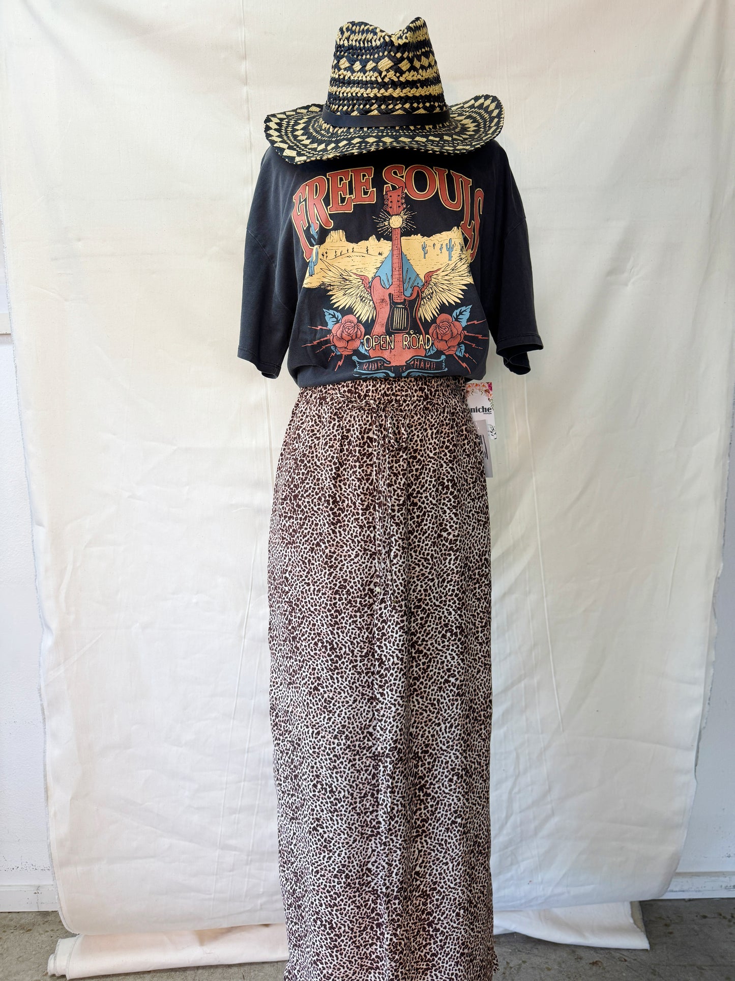 Leop wide led pants