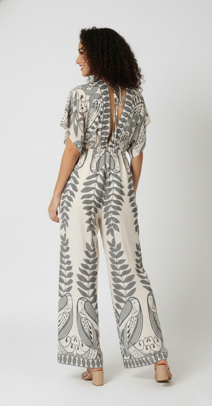 CASSIE KIMONO SLEEVE JUMPSUIT