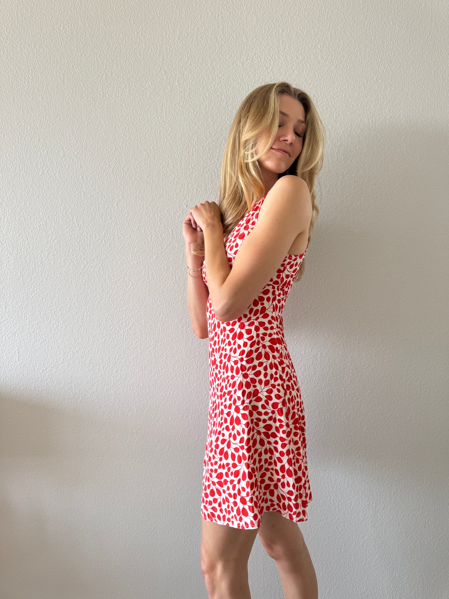 LEAF Printed dress