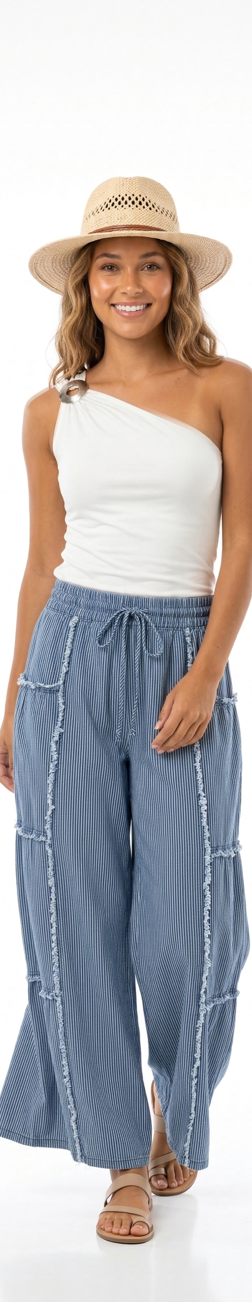 SOFIA ONE SHOULDER GOLD DETAIL TOP