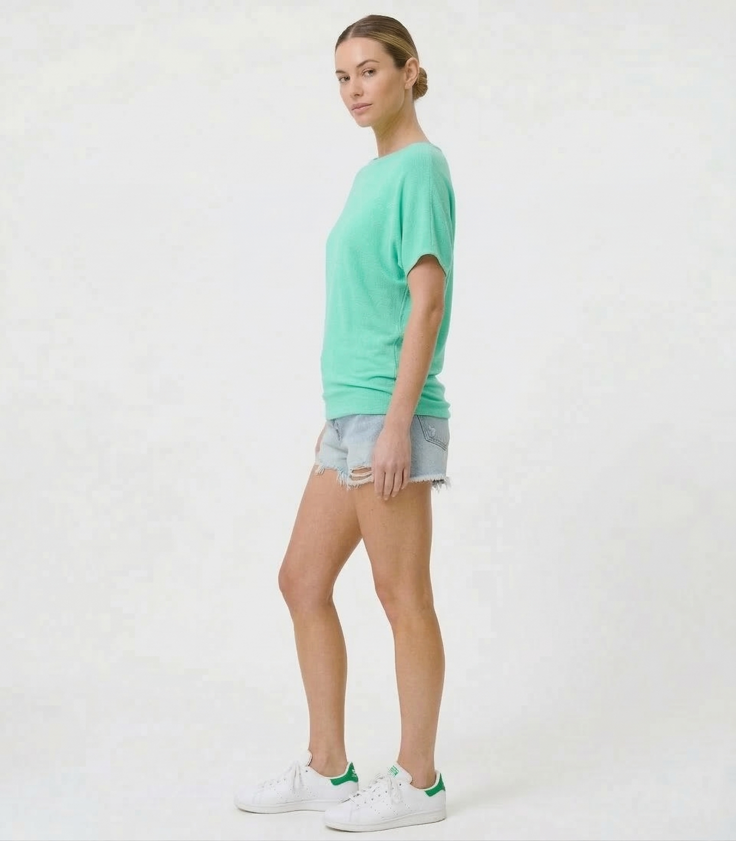 Round Neck Drop Sleeve