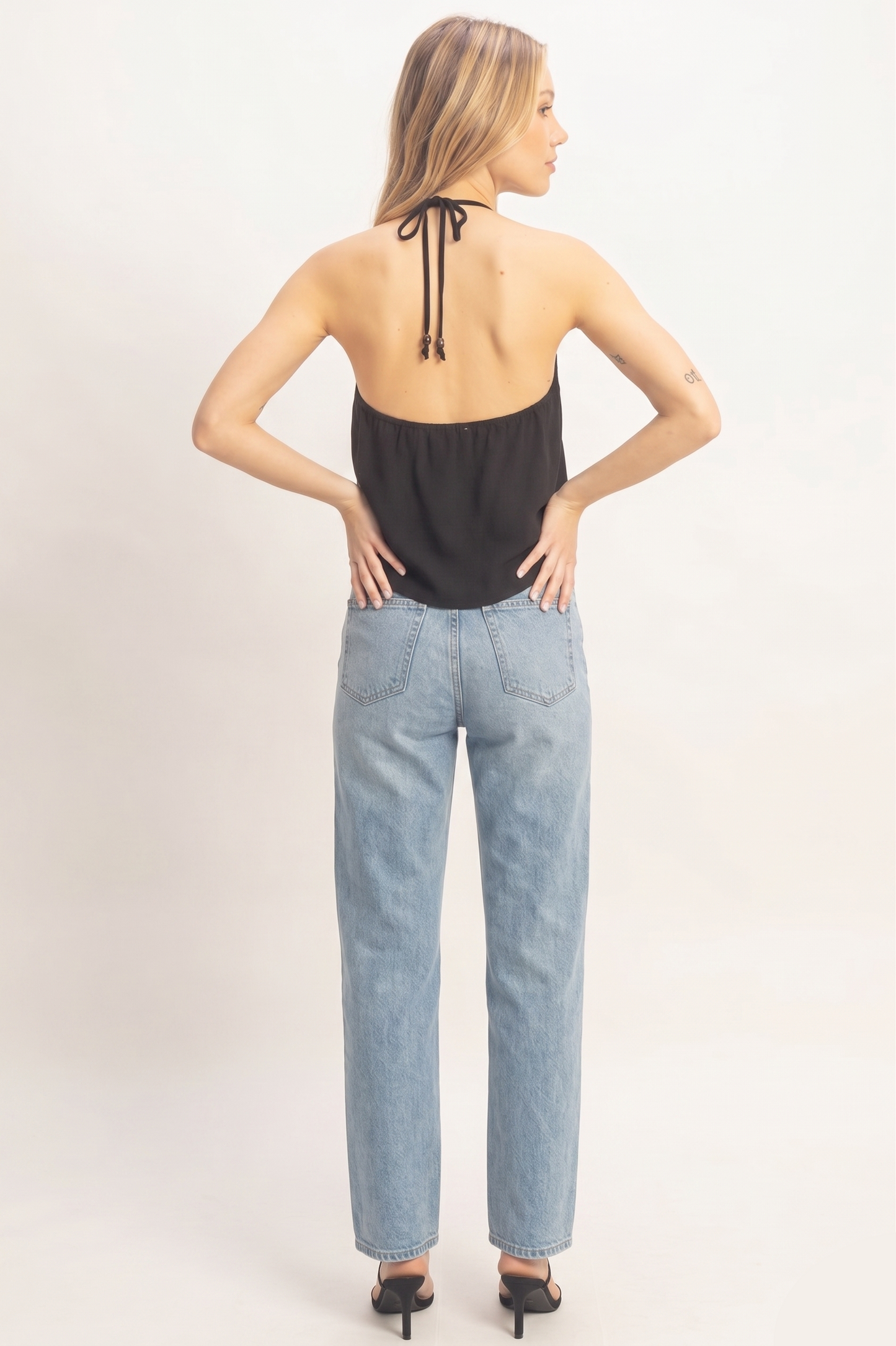 Tulum Tie-Front Halter Cami