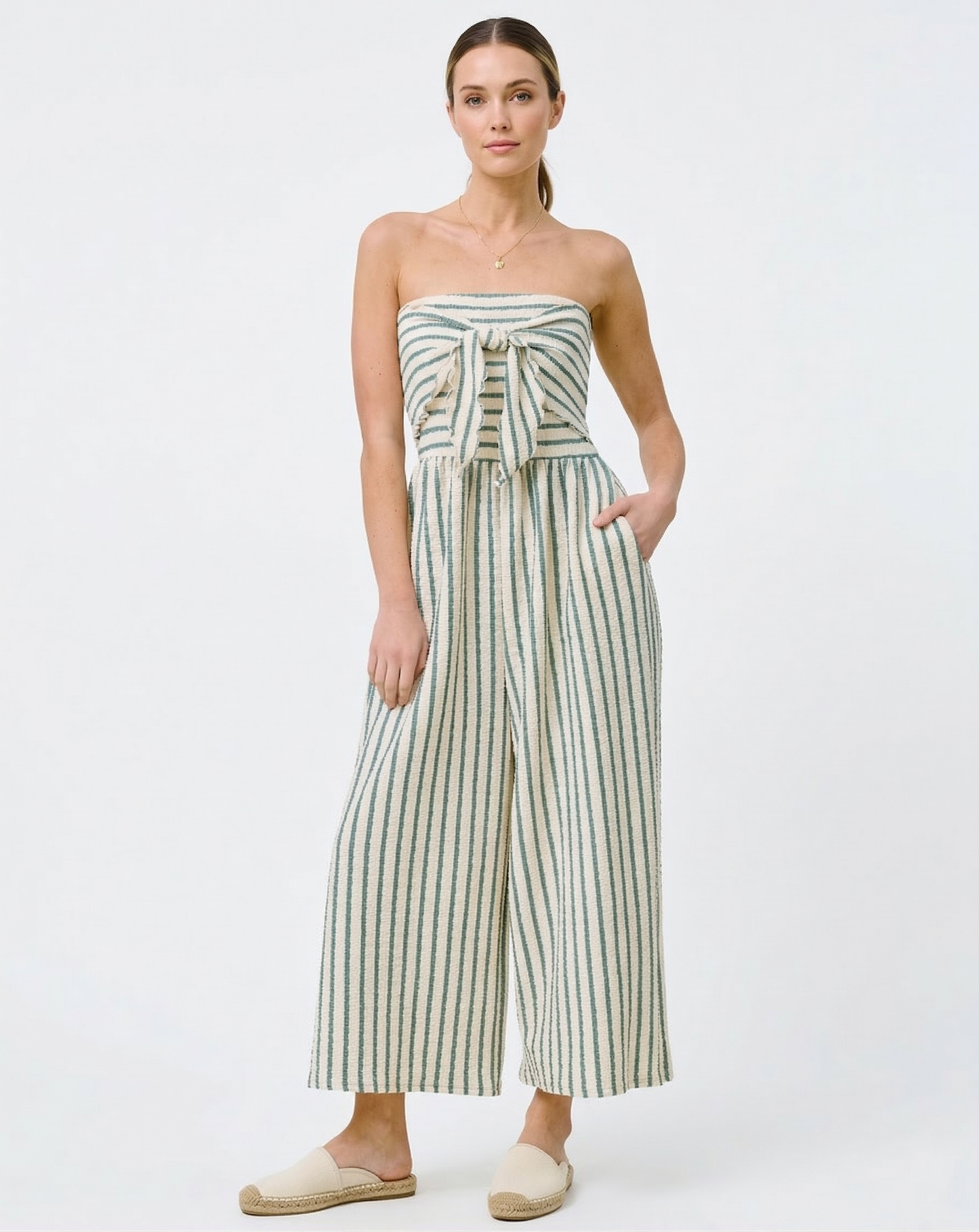 Striped jumpsuit