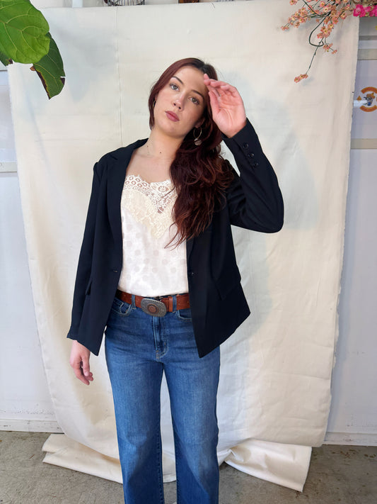 Ellen one button blazer