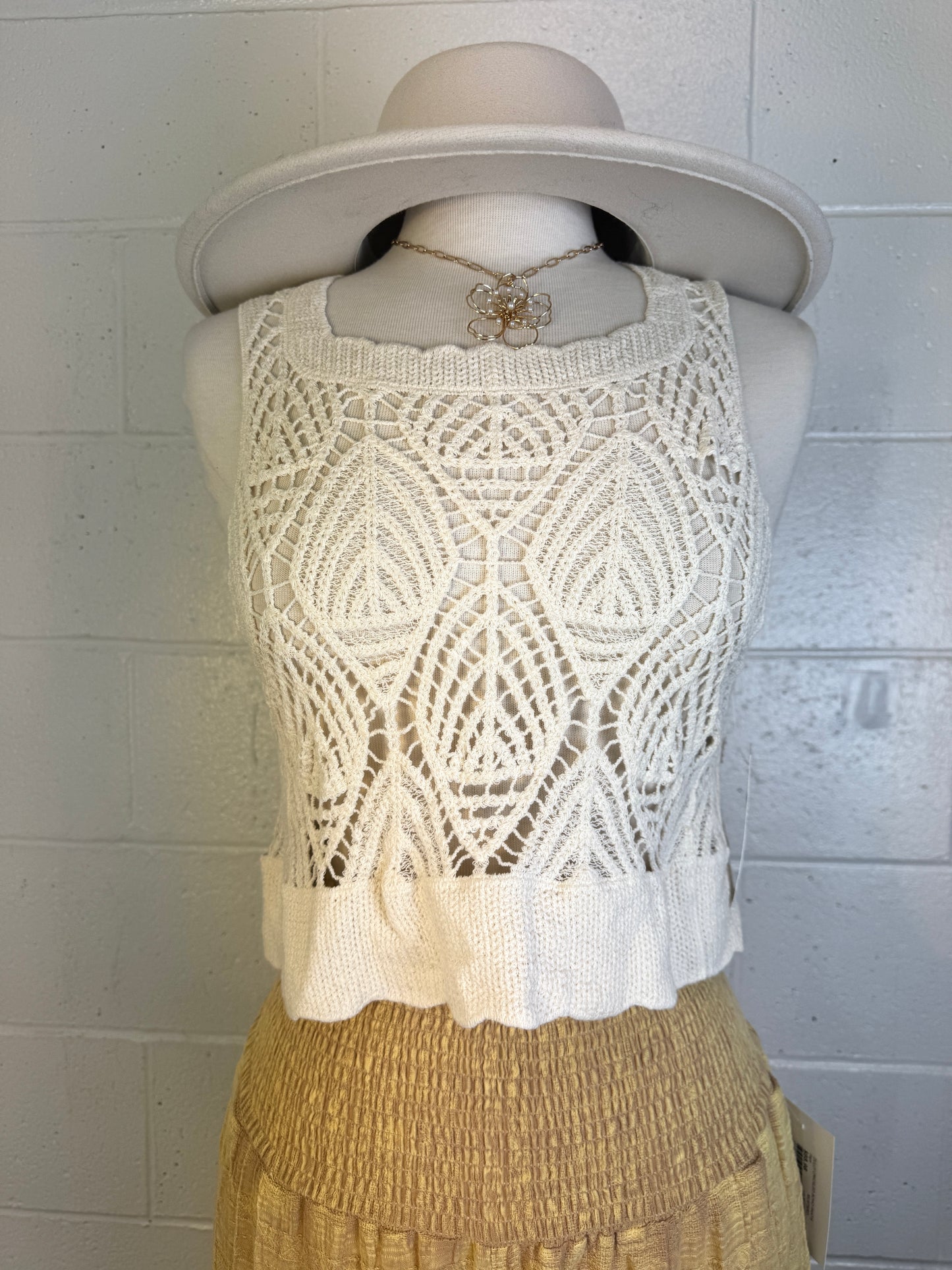 Lexi crochet sleeveless top