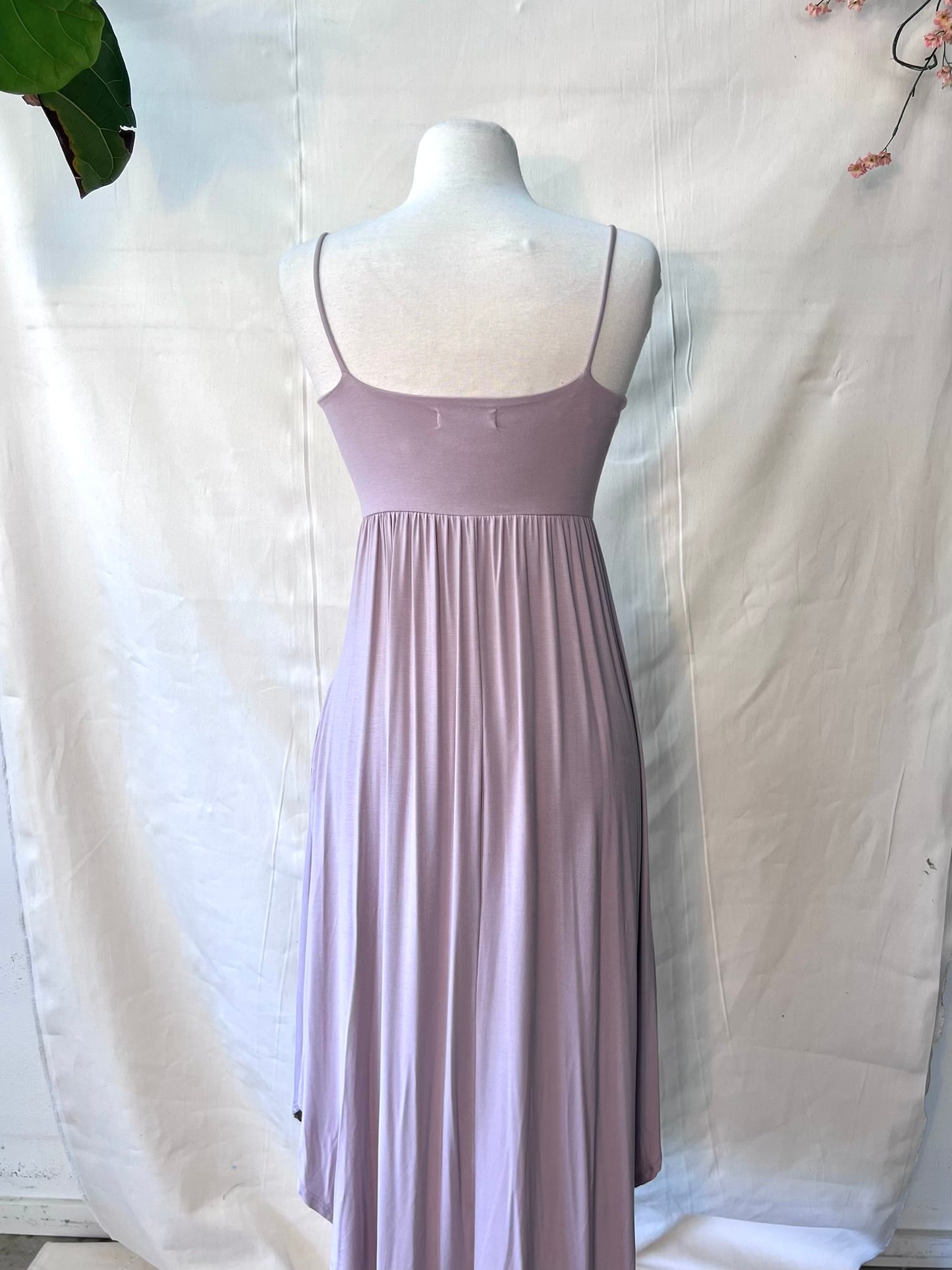 Rayon front tie keyhole dress
