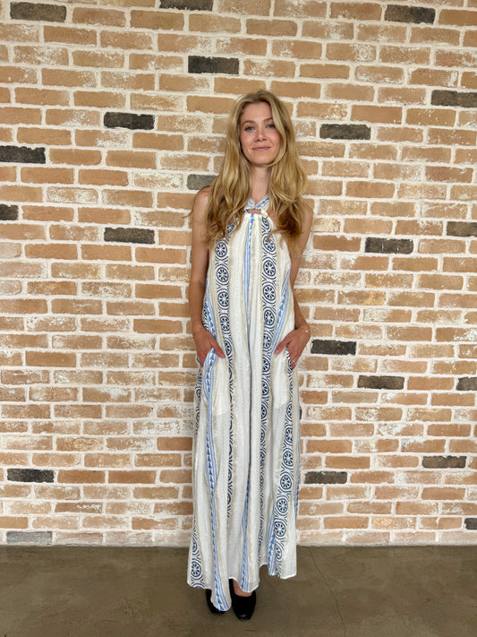 Printed halter Dress