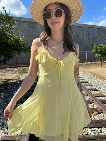 Yellow spring dress