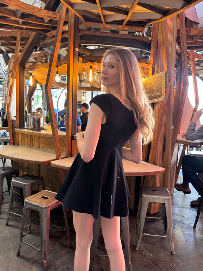 FIT AND FLARE MINI DRESS