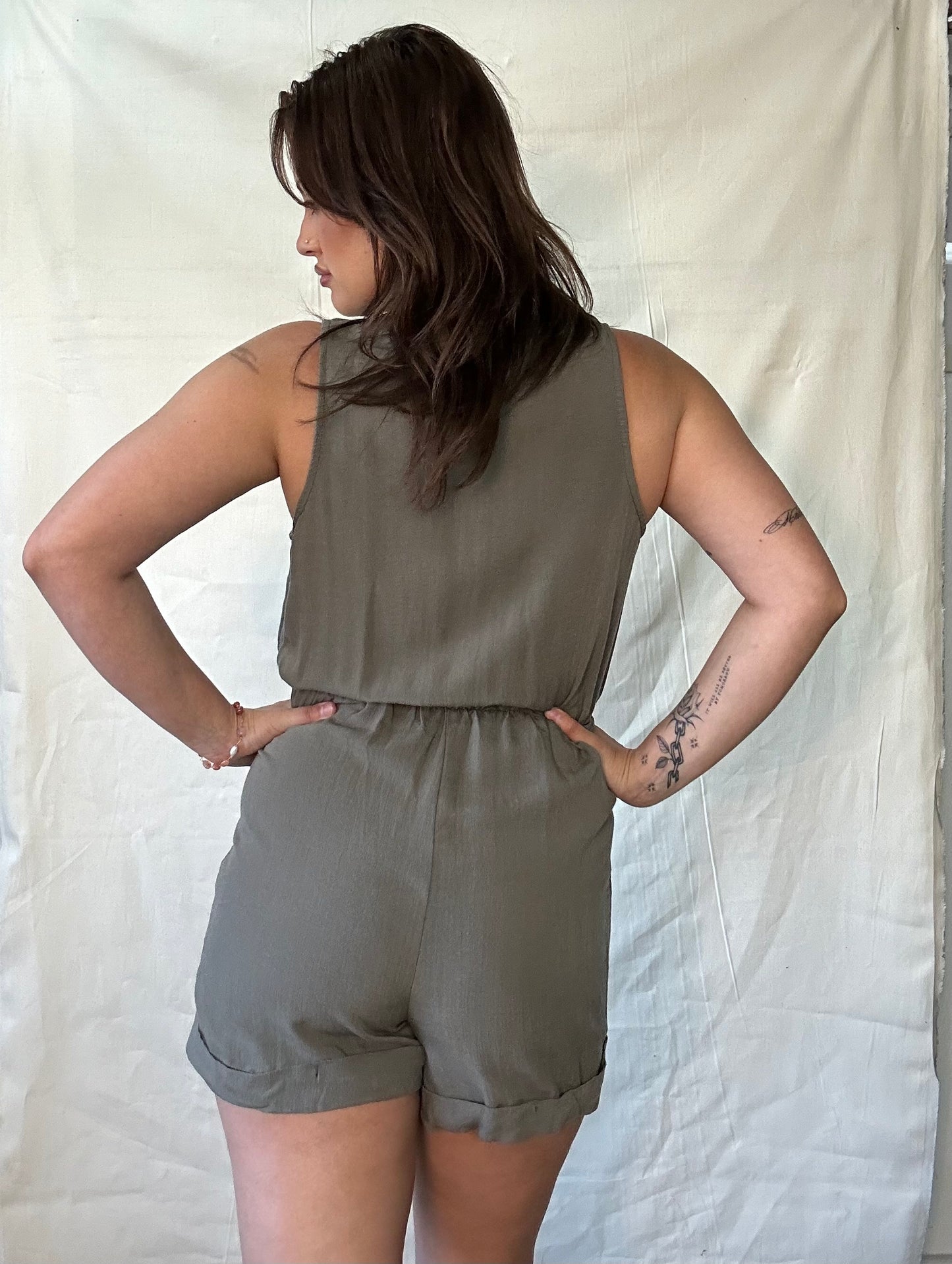 Three button Romper