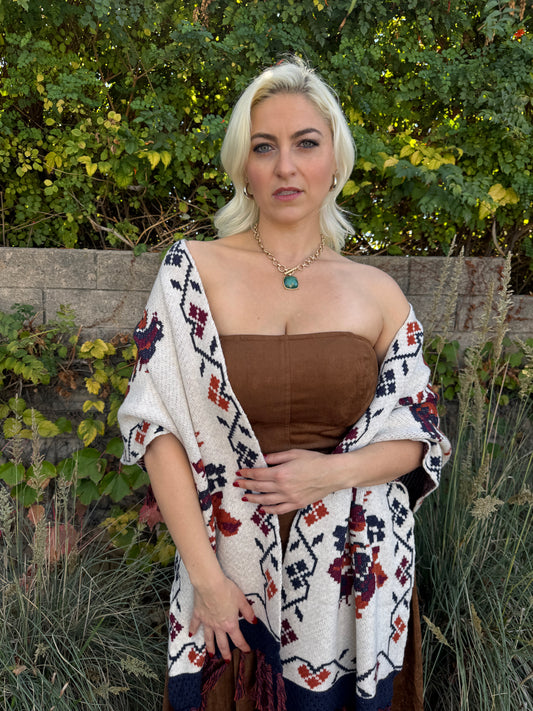 Floral Open Cardigan