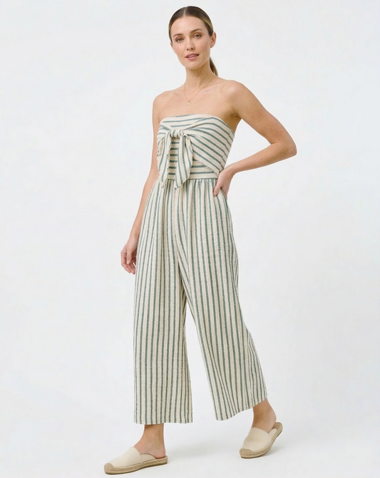 Striped jumpsuit