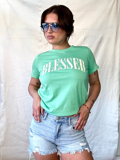 BLESSED graphic tee