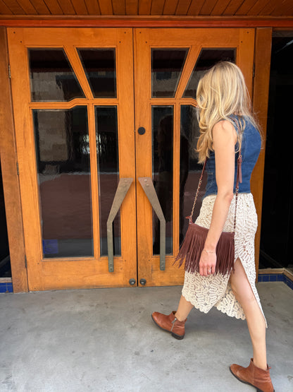 Dena crochet midi skirt