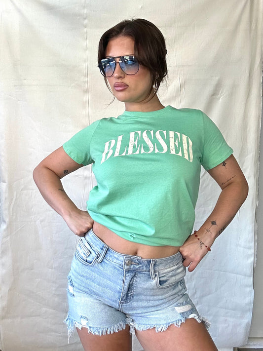 BLESSED graphic tee