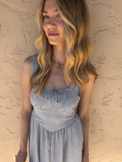 Sea Side striped corset dress