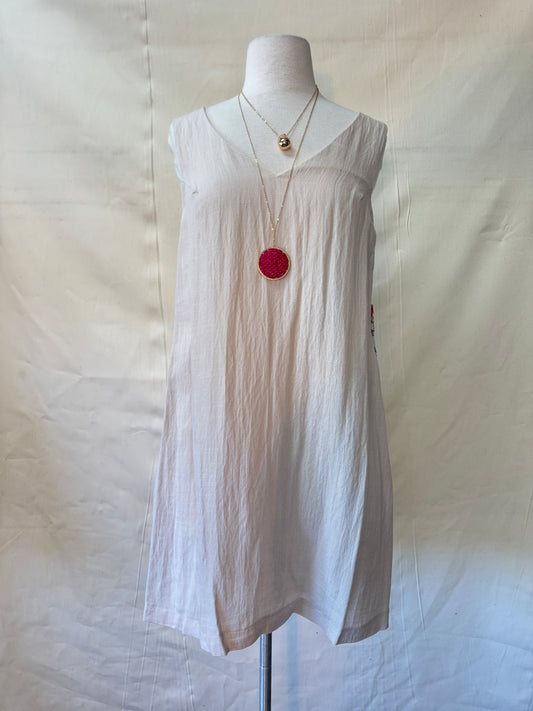 V neck sleeveless flowy dress