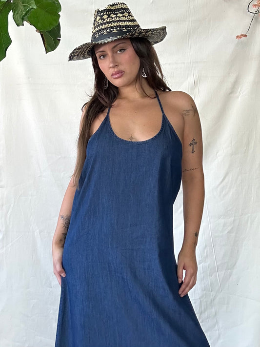 Kiki halter maxi dress
