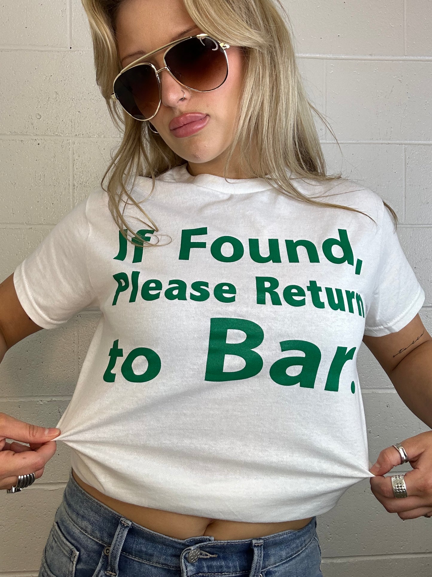 If Found Please Return To Bar T-Shirt