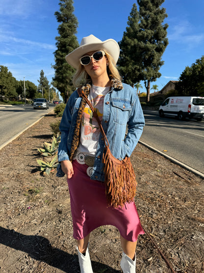 Sherpa Leopard denim jacket