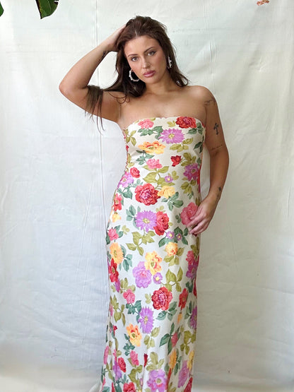 So romantic floral dress