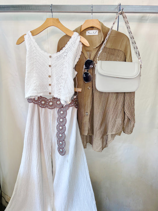 Amy crinkled palazzos