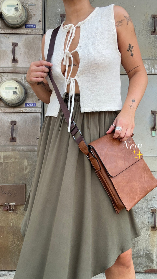Brown Messengers Side Satchel