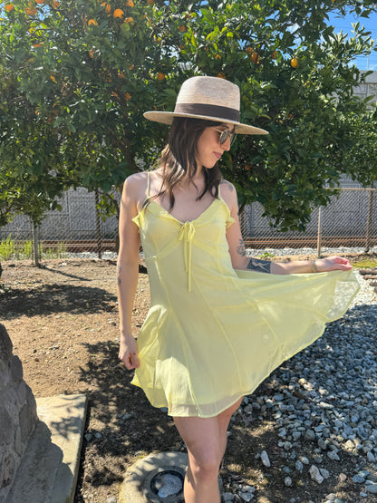 Yellow spring dress