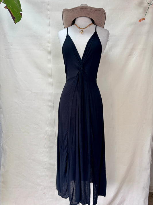 Lori twist front midi dress