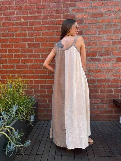 GRACE Two Tone Maxi Dress