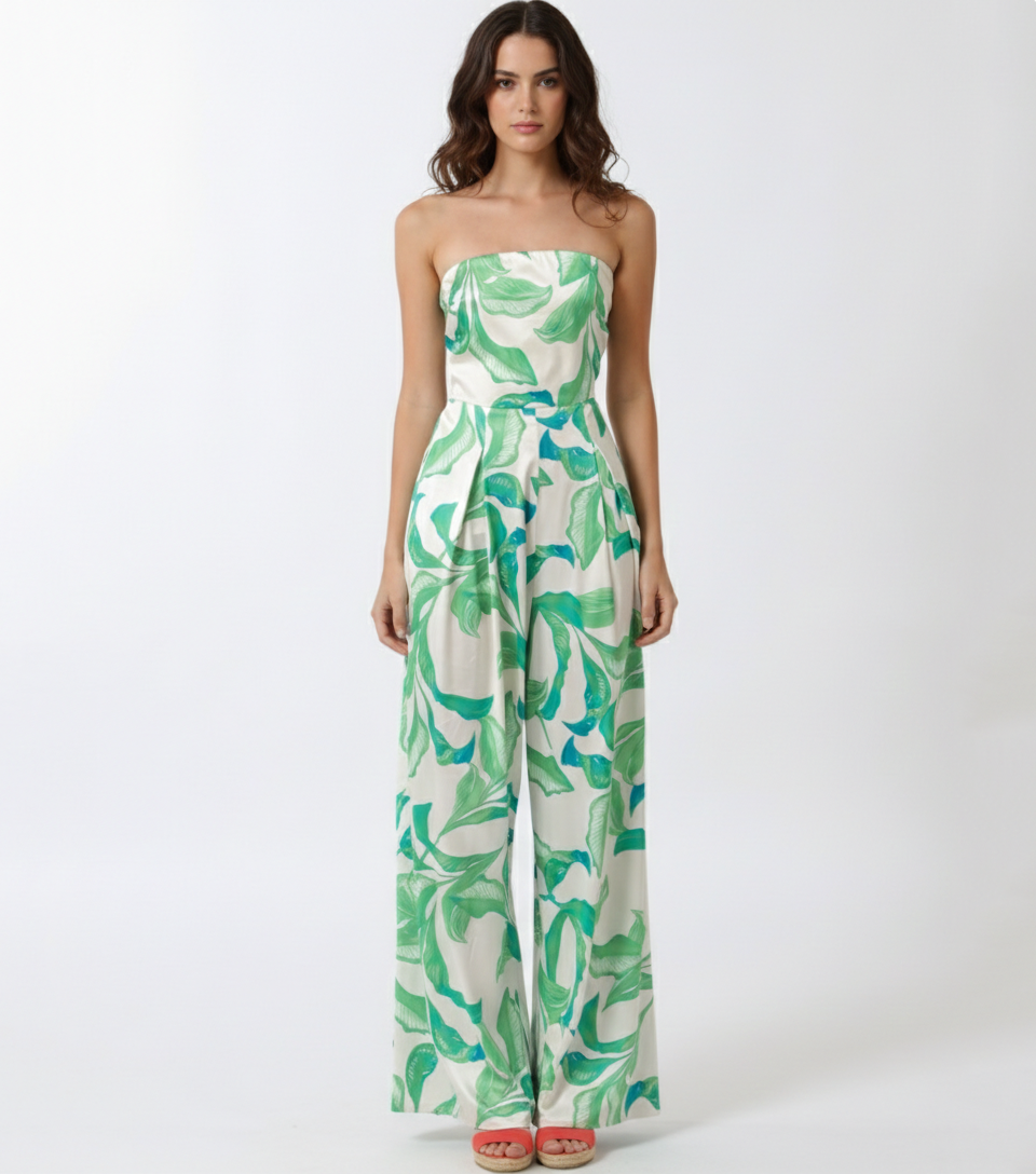KOI GREEN LEAF JUMPSUIT