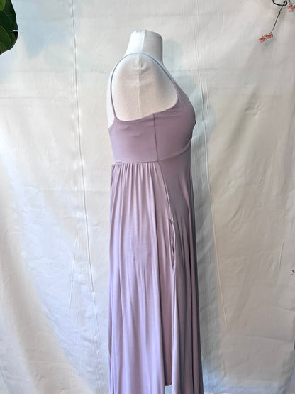 Rayon front tie keyhole dress