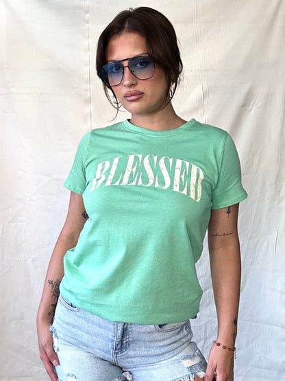 BLESSED graphic tee
