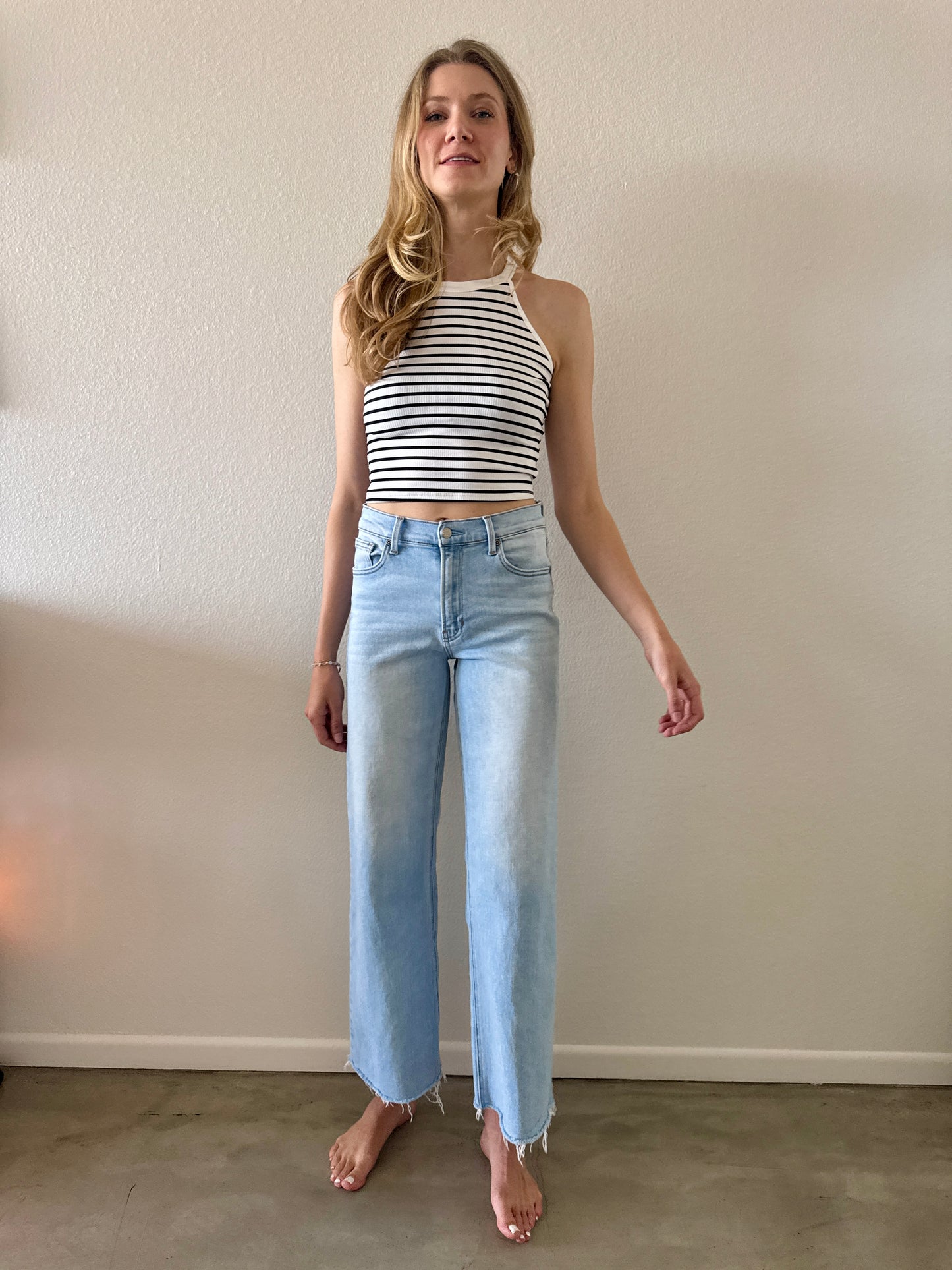 PJ San Diego Wide Leg Denim mid wash