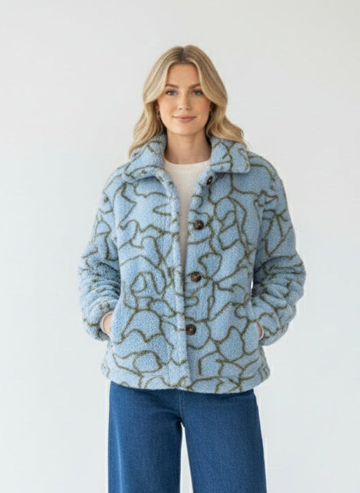 Teddy Printed Jacket
