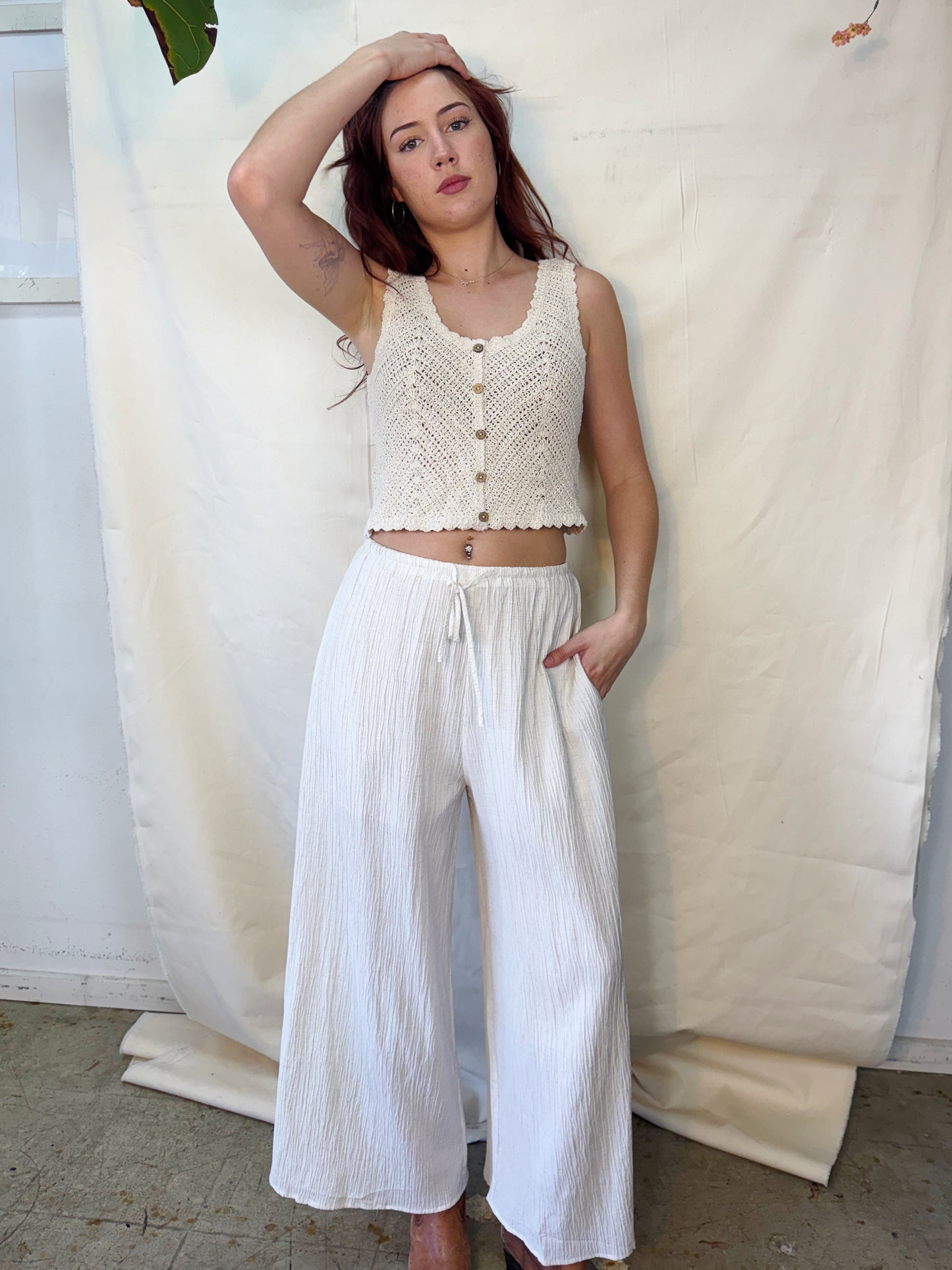 Amy crinkled palazzos