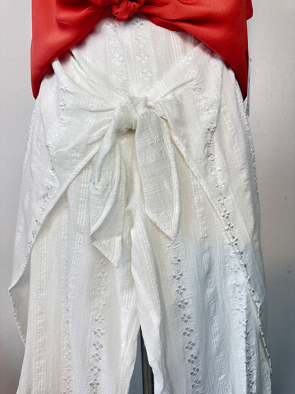 Cabo tie front tulip pants