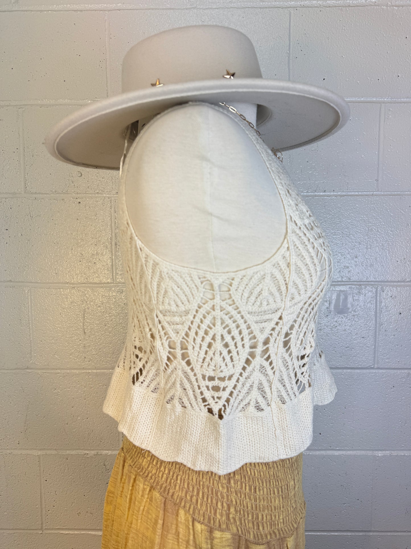 Lexi crochet sleeveless top