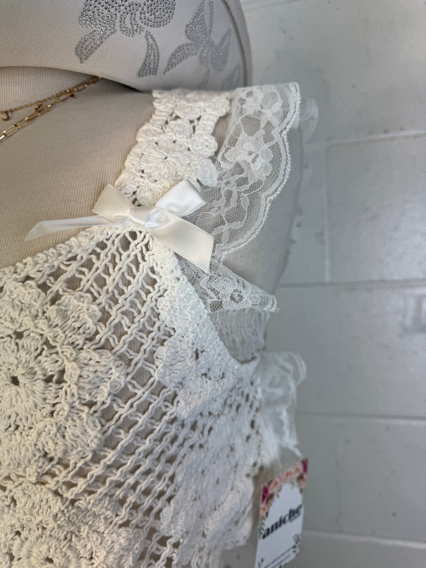 Destiny crochet bow tank