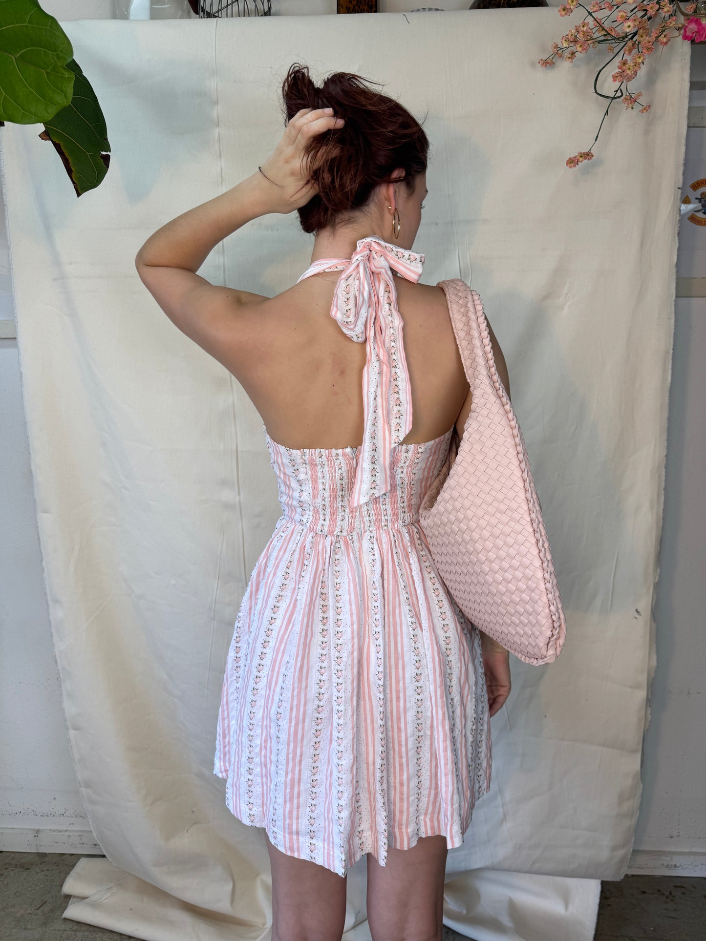 Pink quilt dress